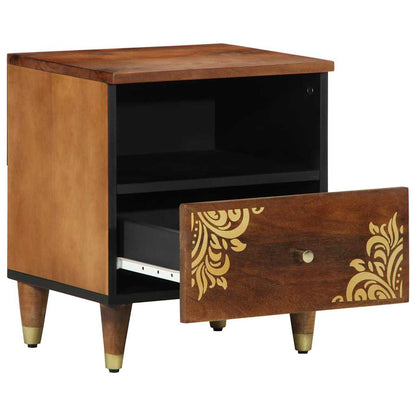 vidaXL Bedside Cabinet with Drawer 2 pcs Honey Brown 40 x 33 x 46 cm