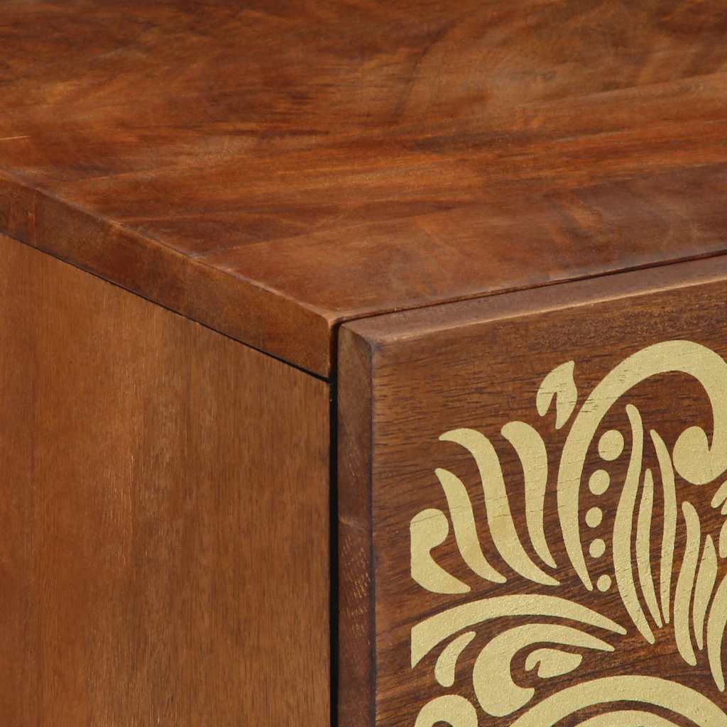 vidaXL Bedside Cabinet with Door Honey Brown 50 x 33 x 60 cm