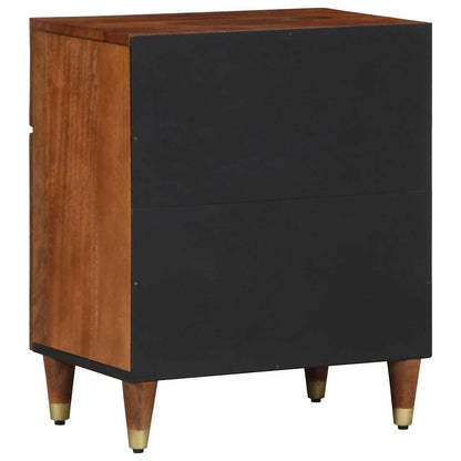 vidaXL Bedside Cabinet with Door Honey Brown 50 x 33 x 60 cm