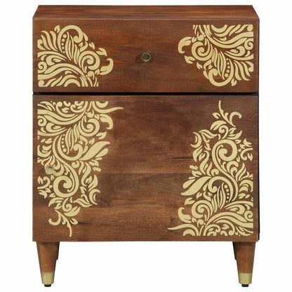 vidaXL Bedside Cabinet with Door Honey Brown 50 x 33 x 60 cm