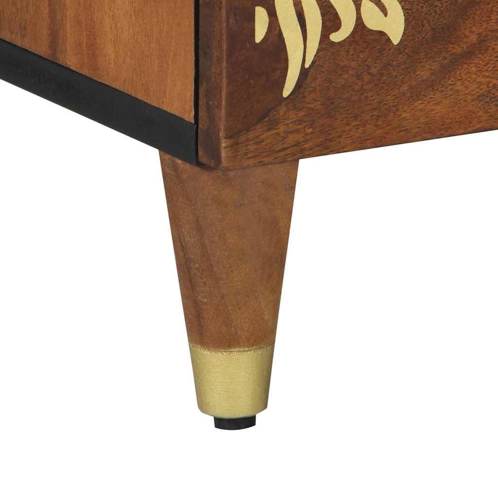 vidaXL Bedside Cabinet Honey Brown 50 x 33 x 62 cm Solid Mango Wood