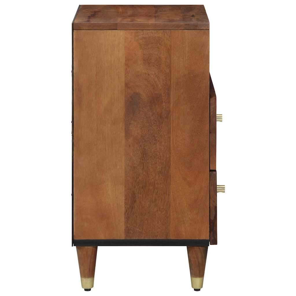vidaXL Bedside Cabinet Honey Brown 50 x 33 x 62 cm Solid Mango Wood