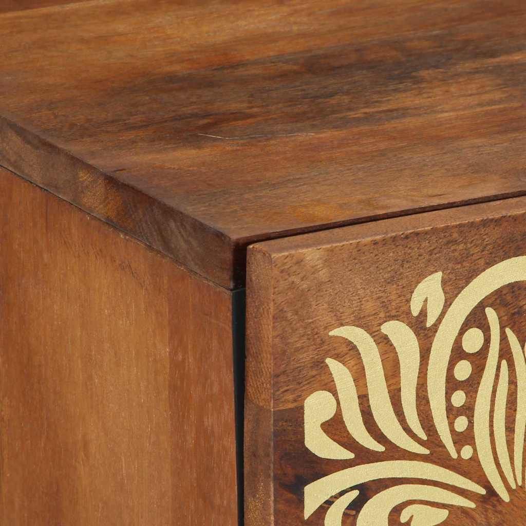 vidaXL Bedside Cabinet with Door Honey Brown 50 x 33 x 60 cm