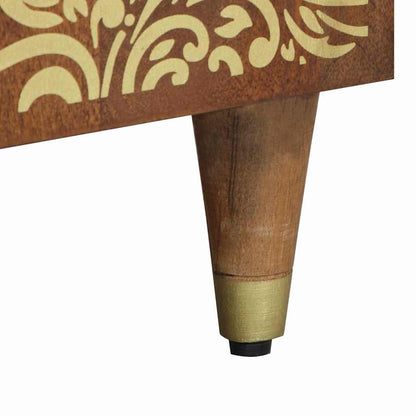 vidaXL Bedside Cabinet with Door Honey Brown 50 x 33 x 60 cm