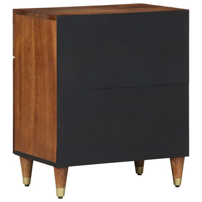 vidaXL Bedside Cabinet with Door Honey Brown 50 x 33 x 60 cm