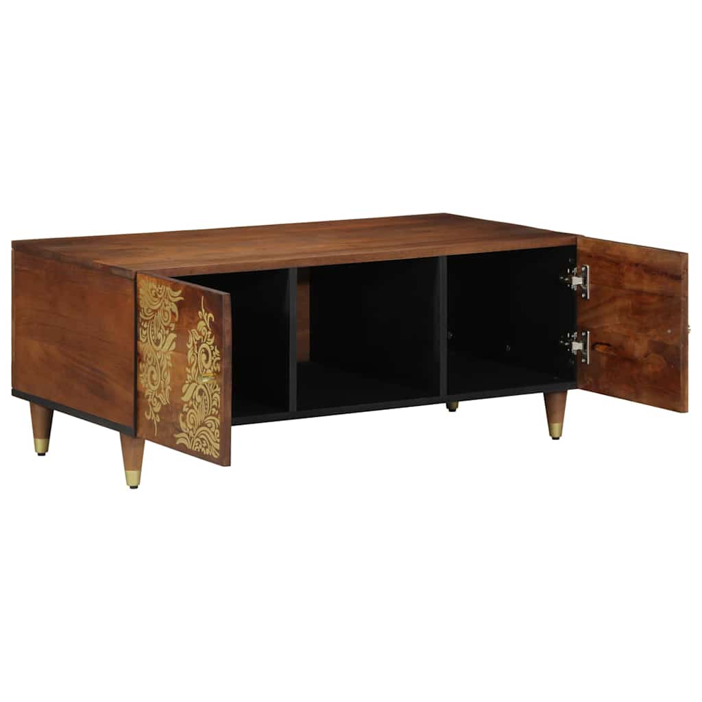 vidaXL Coffee Table Honey Brown 100 x 54 x 40 cm Solid Mango Wood