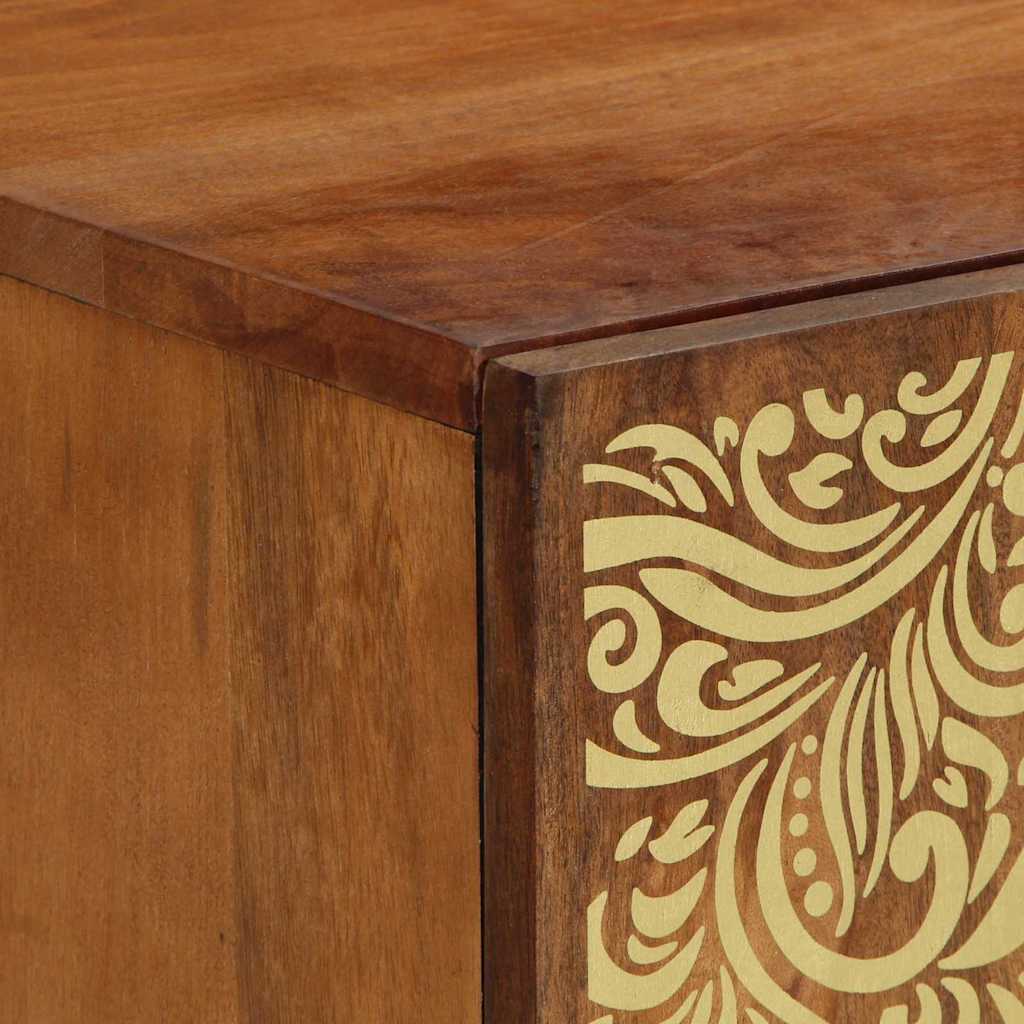 vidaXL TV Cabinet Honey Brown 105 x 33 x 46 cm Solid Mango Wood