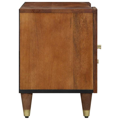 vidaXL TV Cabinet Honey Brown 105 x 33 x 46 cm Solid Mango Wood