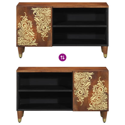 vidaXL TV Cabinet Honey Brown 80 x 33 x 46 cm Solid Mango Wood