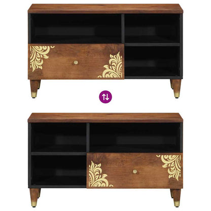 vidaXL TV Cabinet Honey Brown 80 x 33 x 46 cm Solid Mango Wood