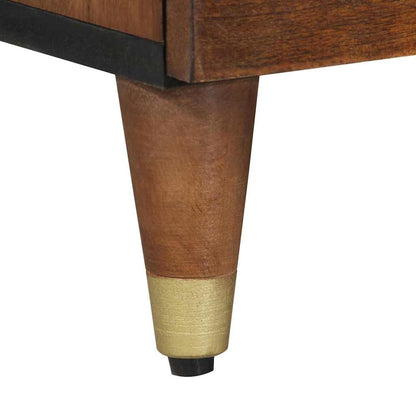 vidaXL TV Cabinet Honey Brown 100 x 33 x 46 cm Solid Mango Wood