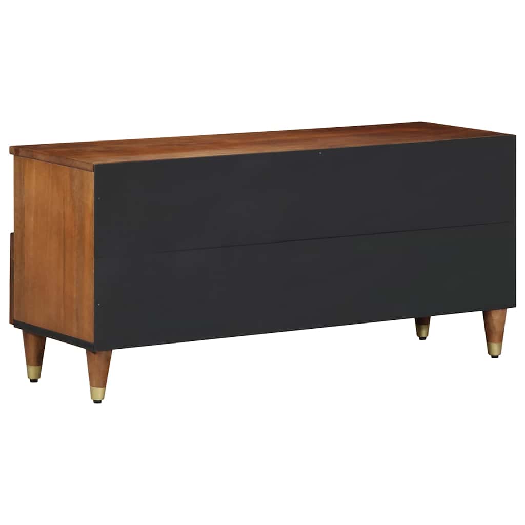 vidaXL TV Cabinet Honey Brown 100 x 33 x 46 cm Solid Mango Wood