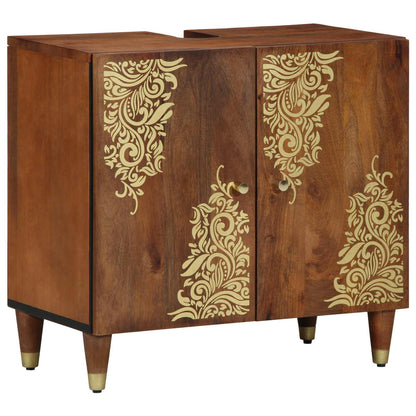 vidaXL Sink cabinet Honey Brown 62 x 33 x 58 cm Solid Mango Wood