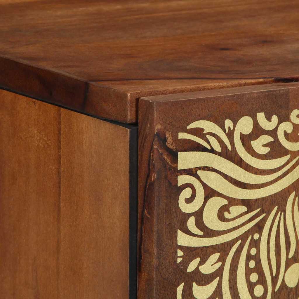 vidaXL Wall Cabinet Honey Brown 38 x 33 x 48 cm Solid Mango Wood