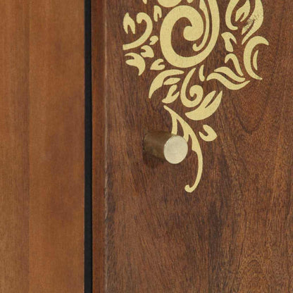 vidaXL Wall Cabinet Honey Brown 38 x 33 x 48 cm Solid Mango Wood
