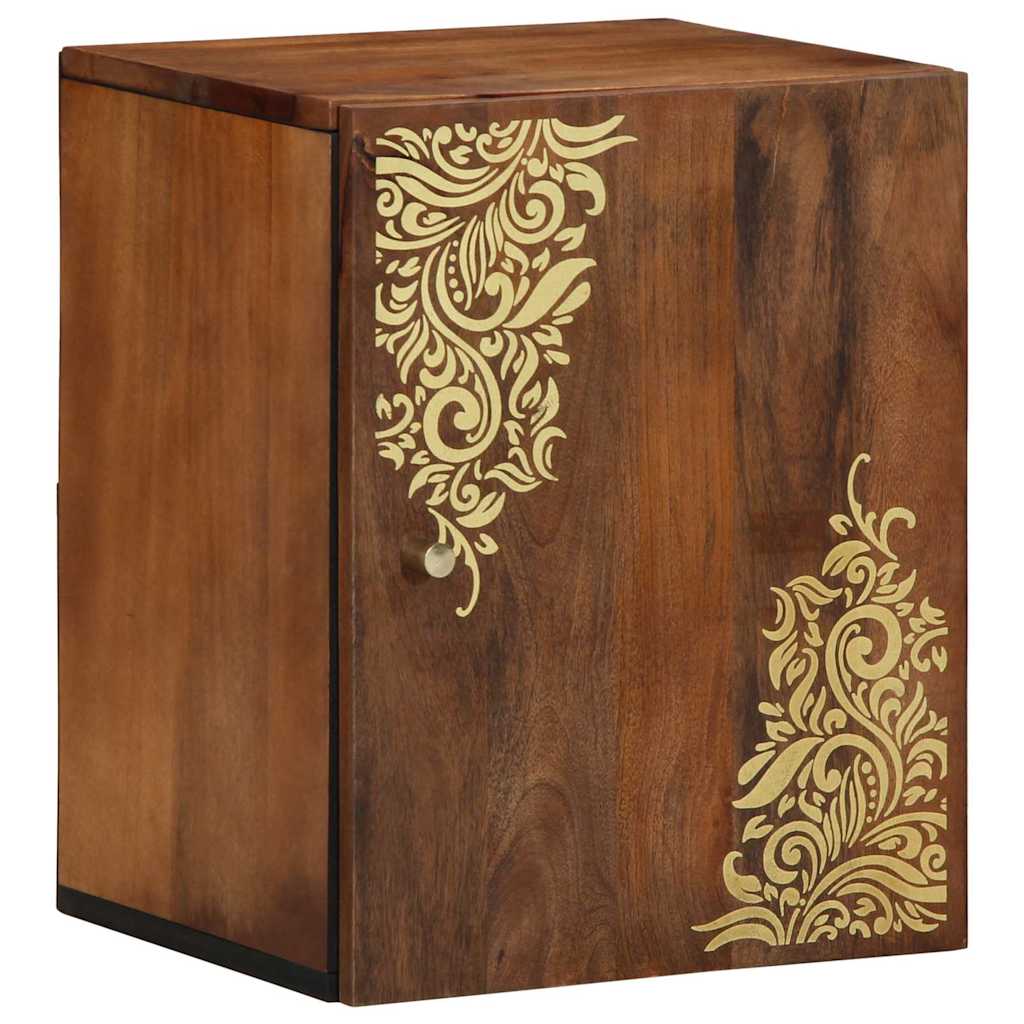 vidaXL Wall Cabinet Honey Brown 38 x 33 x 48 cm Solid Mango Wood