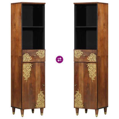vidaXL Bathroom Cabinet Honey brown 38 x 33 x 160 cm Solid Mango Wood