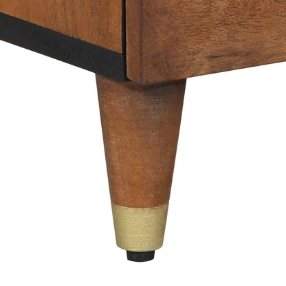 vidaXL Sideboard with Drawer Brown 40 x 33 x 75 cm Solid Mango Wood