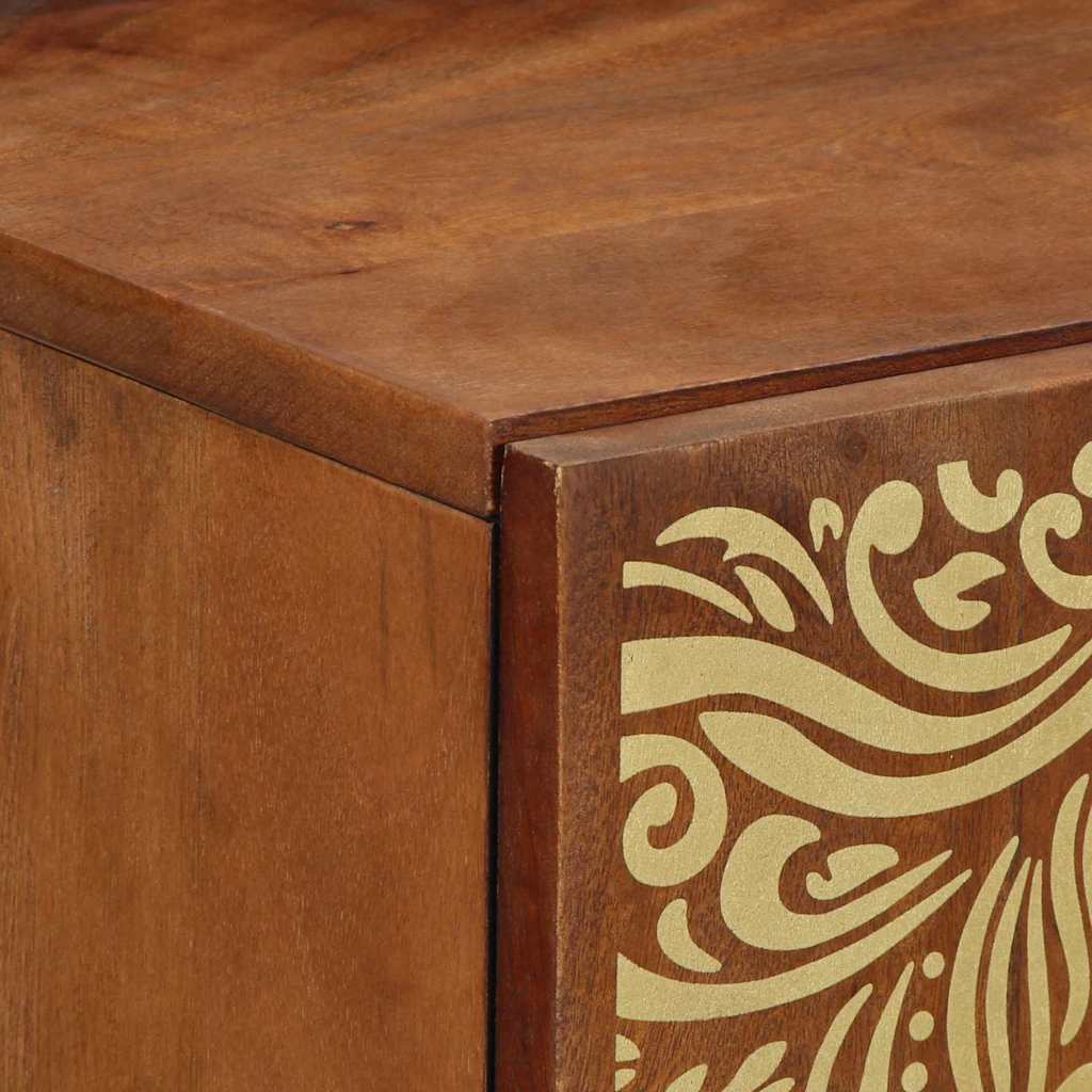 vidaXL Sideboard with Shelf Brown 40 x 33 x 75 cm Solid Mango Wood