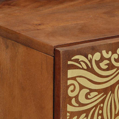 vidaXL Sideboard with Shelf Brown 40 x 33 x 75 cm Solid Mango Wood