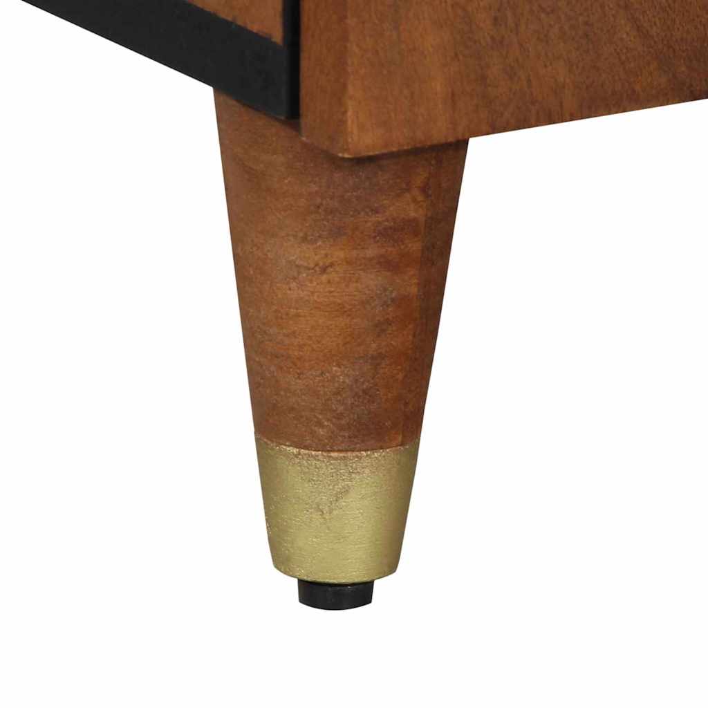 vidaXL Sideboard with Shelf Brown 40 x 33 x 75 cm Solid Mango Wood