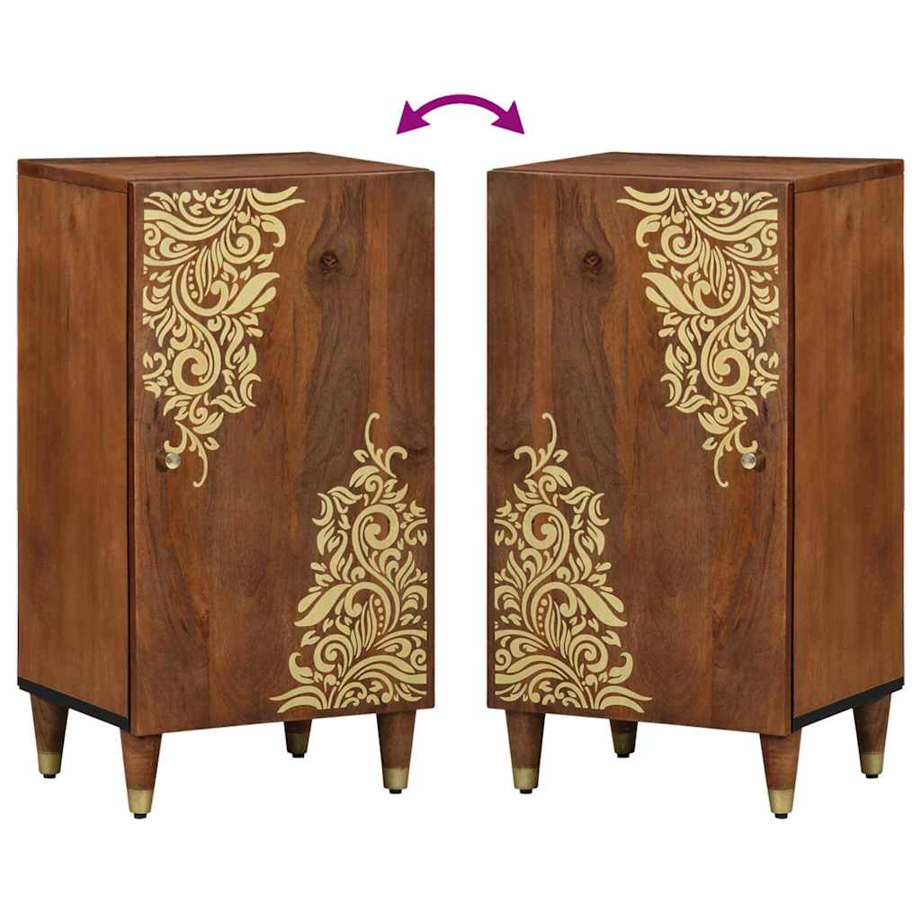 vidaXL Sideboard with Shelf Brown 40 x 33 x 75 cm Solid Mango Wood