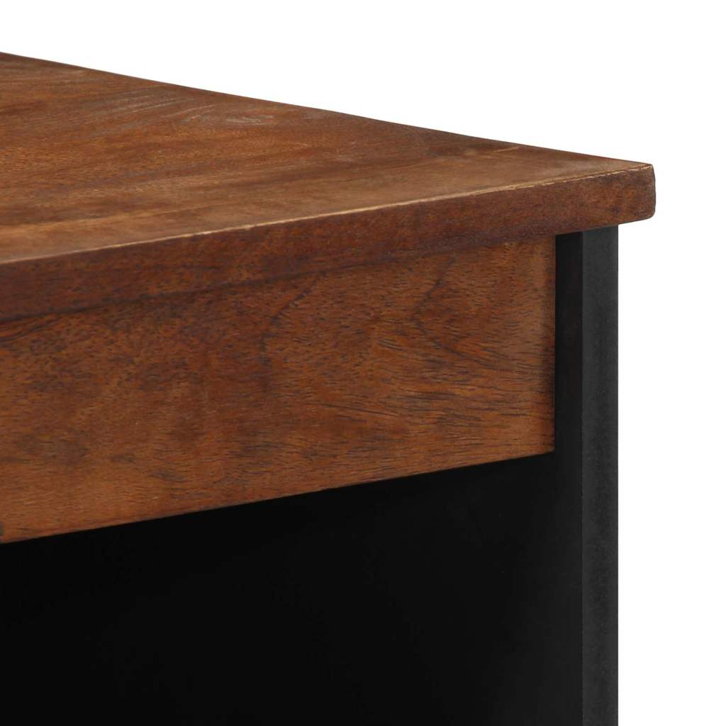 vidaXL Sideboard with Shelf Brown 60 x 33 x 75 cm Solid Mango Wood