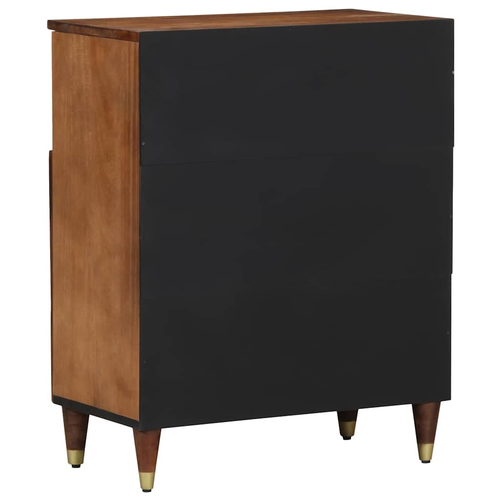 vidaXL Sideboard with Shelf Brown 60 x 33 x 75 cm Solid Mango Wood
