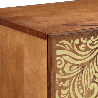 vidaXL Sideboard with Shelf Brown 90 x 33 x 75 cm Solid Mango Wood