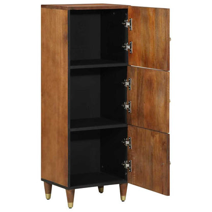 vidaXL Highboard with Shelf Brown 40 x 33 x 110 cm Solid Mango Wood