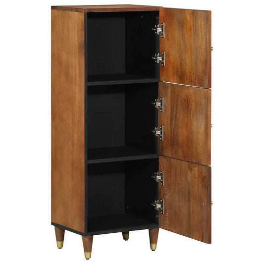 vidaXL Highboard with Shelf Brown 40 x 33 x 110 cm Solid Mango Wood