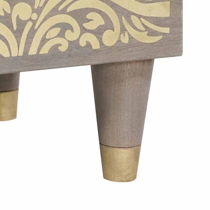 vidaXL Bedside Cabinet with Door 2 pcs Grey 40 x 33 x 46 cm
