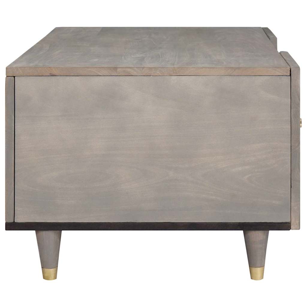 vidaXL Coffee Table Grey 100 x 54 x 40 cm Solid Mango Wood