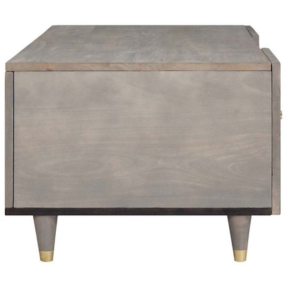 vidaXL Coffee Table Grey 100 x 54 x 40 cm Solid Mango Wood