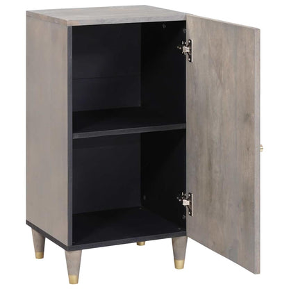 vidaXL Sideboard Grey and Gold 40 x 33 x 75 cm Solid Mango Wood