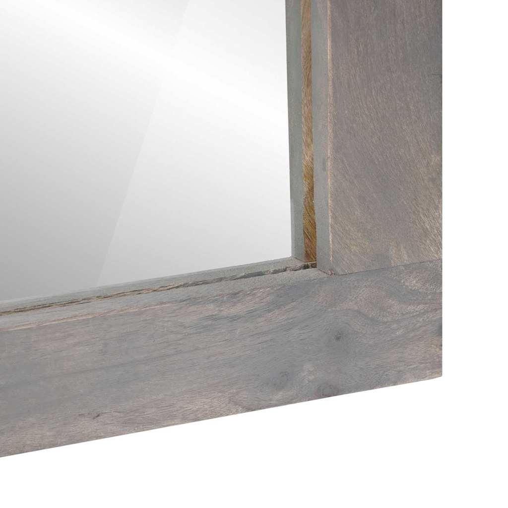 vidaXL Bathroom Mirror with Mirror Grey 70 x 50 x 2.5 cm