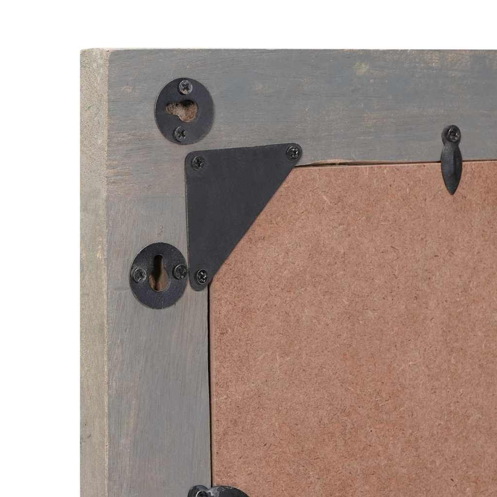 vidaXL Bathroom Mirror with Mirror Grey 70 x 50 x 2.5 cm