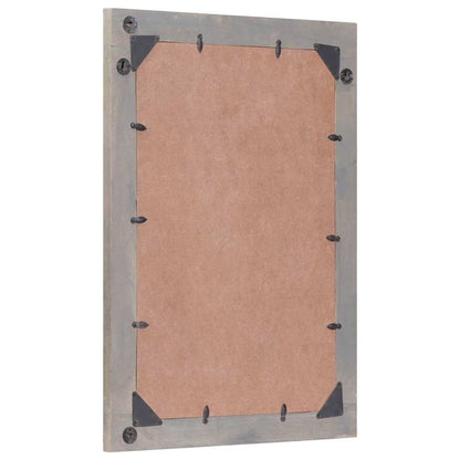 vidaXL Bathroom Mirror with Mirror Grey 70 x 50 x 2.5 cm
