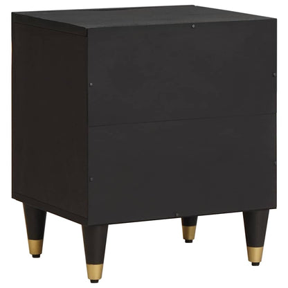 vidaXL Bedside Cabinet with Door Black 40 x 33 x 46 cm