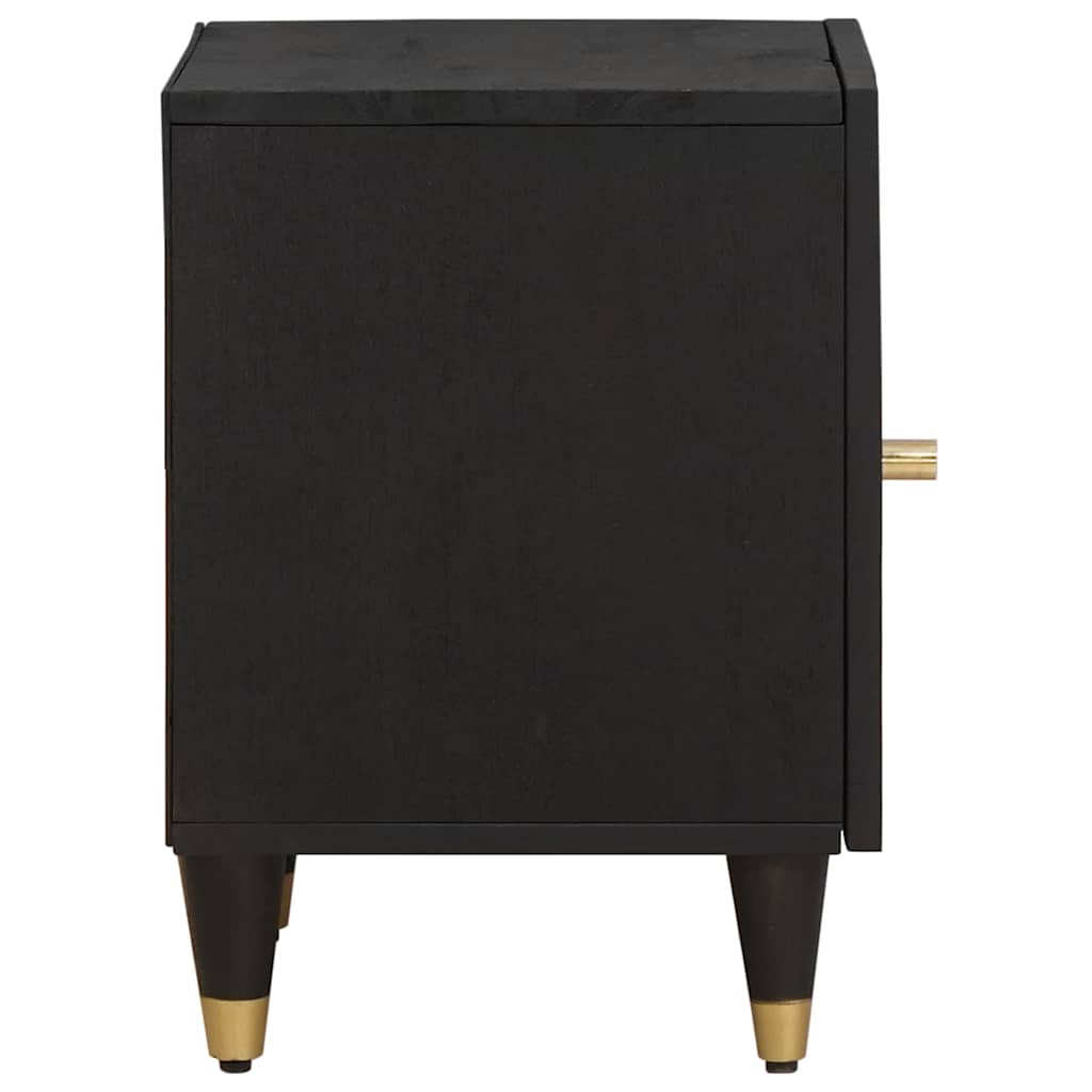vidaXL Bedside Cabinet with Door Black 40 x 33 x 46 cm