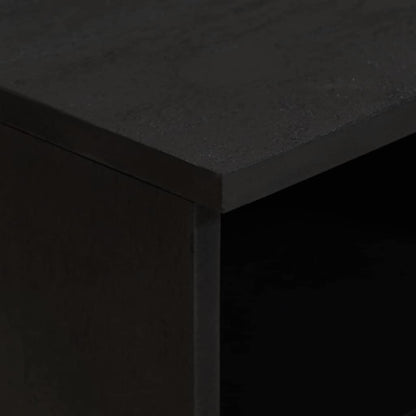 vidaXL TV Cabinet with Drawer Black 70 x 33 x 46 cm Solid Mango Wood