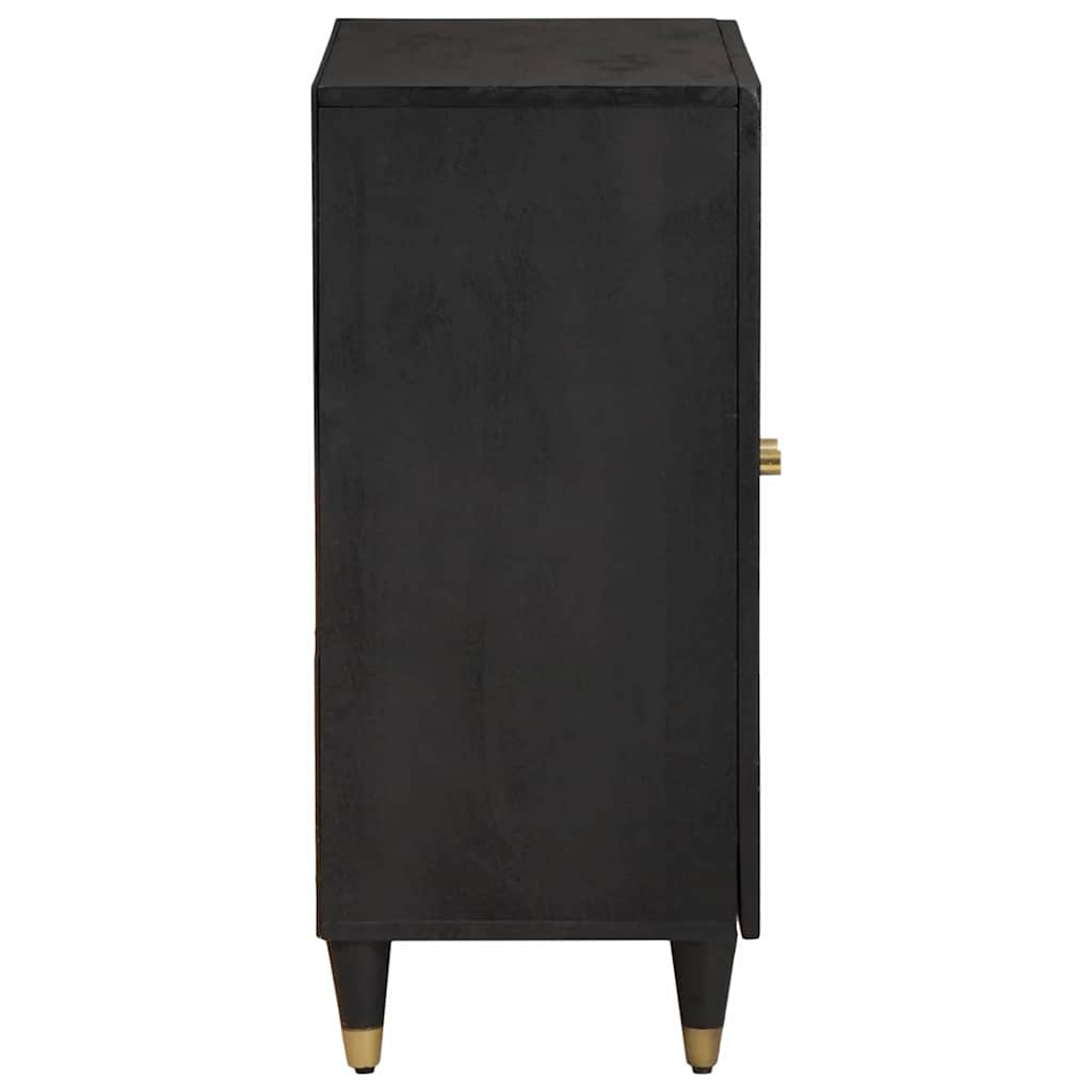 vidaXL Sideboard Black 60 x 33 x 75 cm Solid Mango Wood