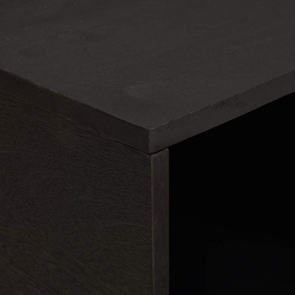 vidaXL Coffee Table Black 80 x 50 x 40 cm Solid Mango Wood