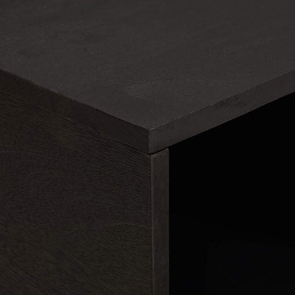 vidaXL Coffee Table Black 80 x 50 x 40 cm Solid Mango Wood