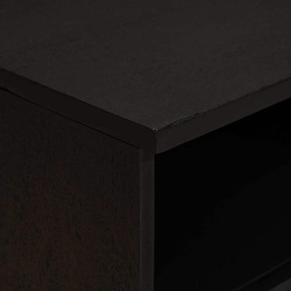 vidaXL Bedside Cabinet Black 40 x 33 x 46 cm Solid Mango Wood