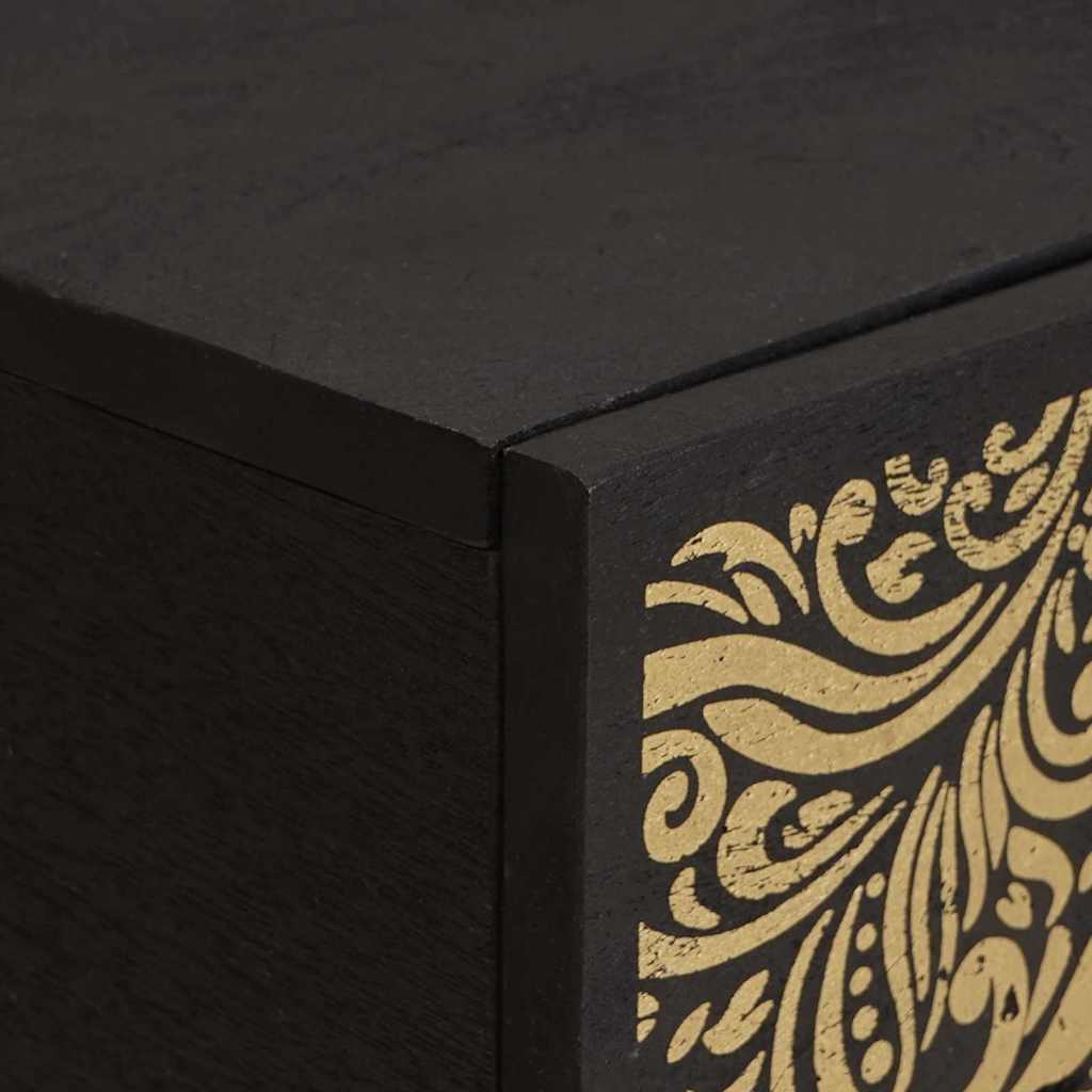 vidaXL Coffee Table Black 100 x 54 x 40 cm Solid Mango Wood