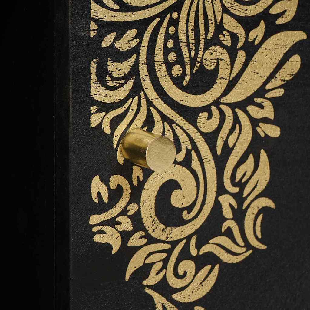 vidaXL Coffee Table Black 100 x 54 x 40 cm Solid Mango Wood