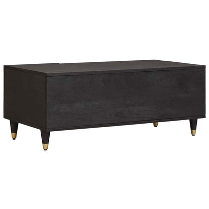 vidaXL Coffee Table Black 100 x 54 x 40 cm Solid Mango Wood