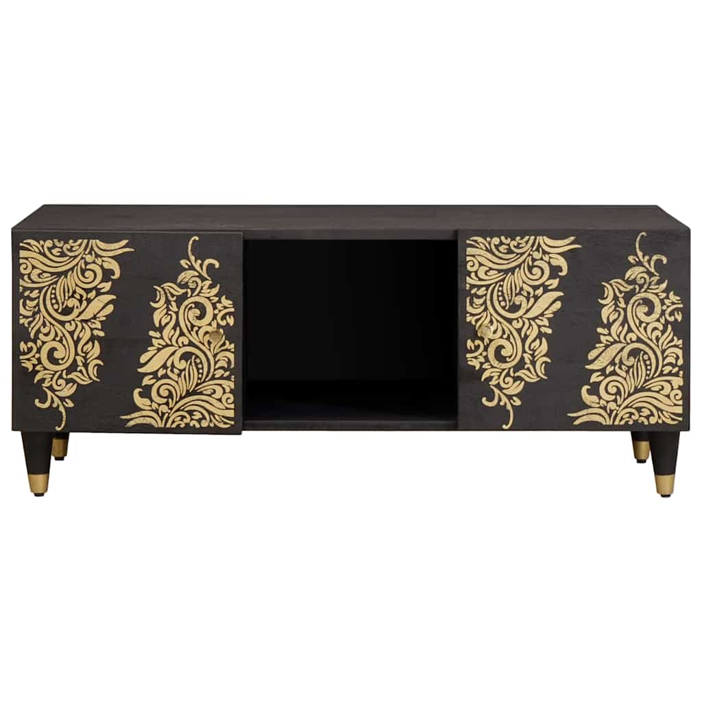 vidaXL Coffee Table Black 100 x 54 x 40 cm Solid Mango Wood