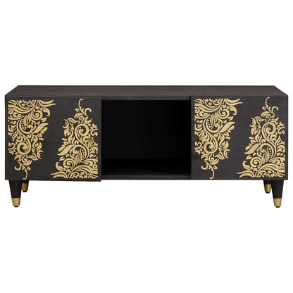 vidaXL Coffee Table Black 100 x 54 x 40 cm Solid Mango Wood